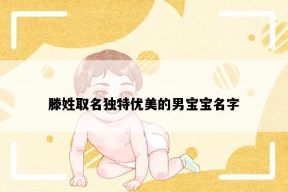 滕姓取名独特优美的男宝宝名字